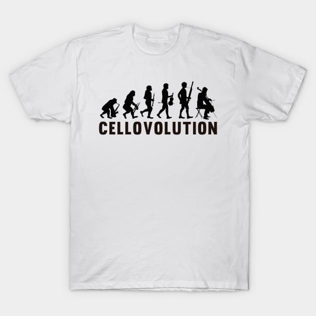 Violoncello Evolution T-Shirt by MalditaNovena